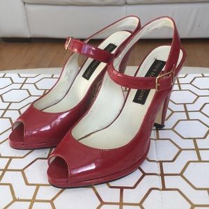 Steve Madden Luxe Red Patent Leather Slingback
